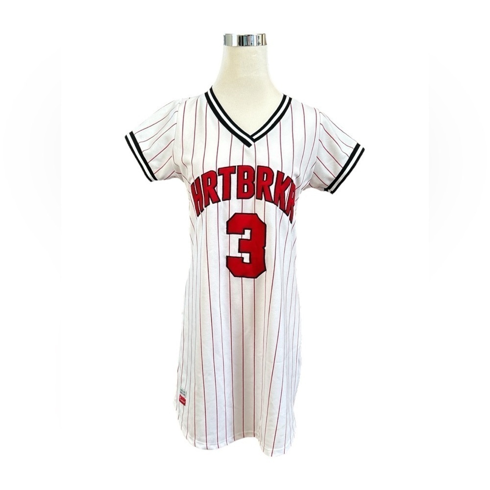 Redfox HRTBRKR 3 Jersey Large White With Red Stripes
